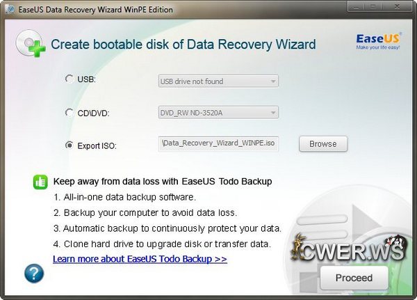 EASEUS Data Recovery Wizard WinPE Edition 5