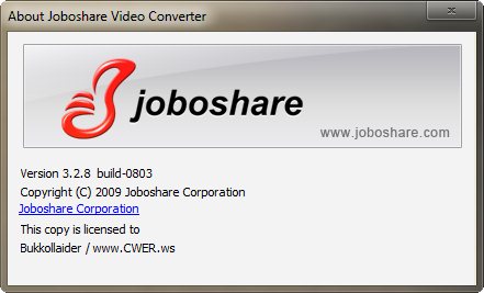 Joboshare Video Converter 3.2.8 Build 0803