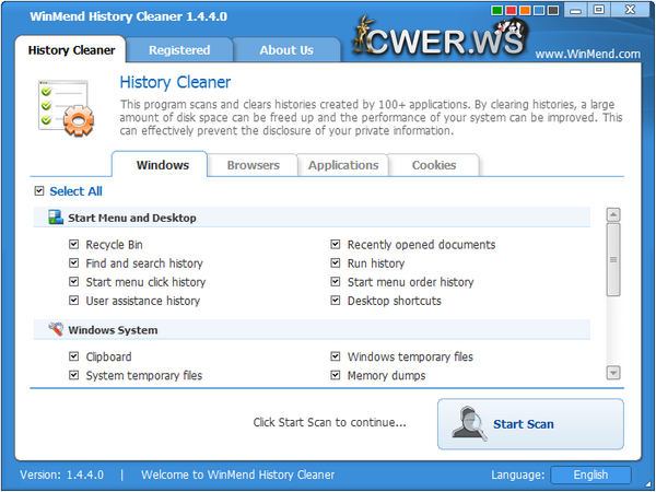 WinMend History Cleaner 1.4.4.0