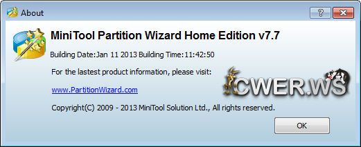 Partition Wizard Home Edition 7.7