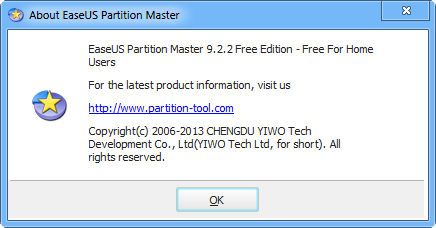 EASEUS Partition Master 9.2.2 Home Edition