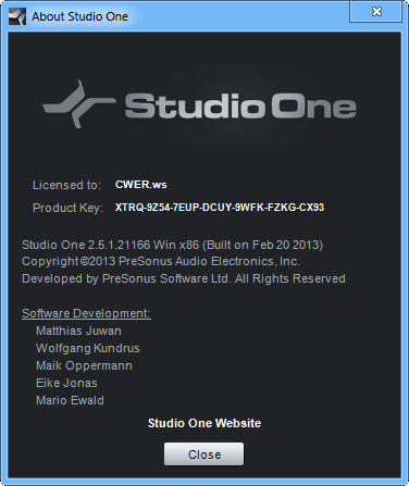 Studio One Pro 2.5.1.21166