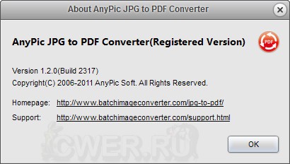 AnyPic JPG to PDF Converter 1.2.0 Build 2317
