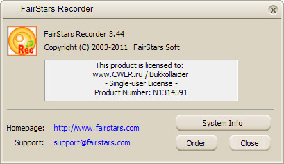 FairStars Recorder 3.44