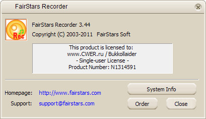 FairStars Recorder 3.44