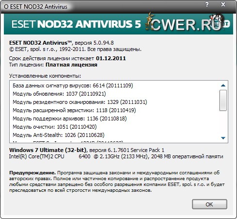 ESET NOD32 Antivirus 5.0.94.8