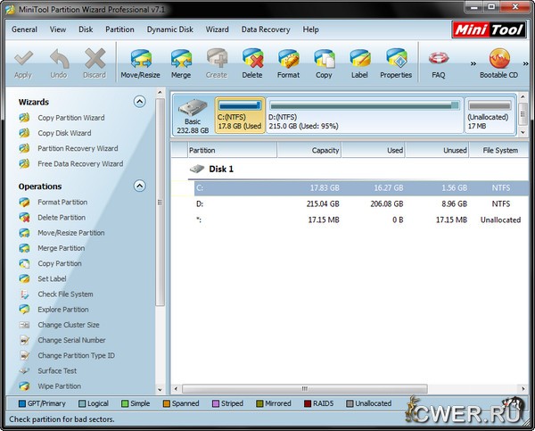 Partition Wizard 7