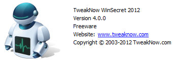 TweakNow WinSecret 2012 4.0.0