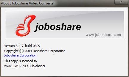 Joboshare Video Converter 3.1.7.0309