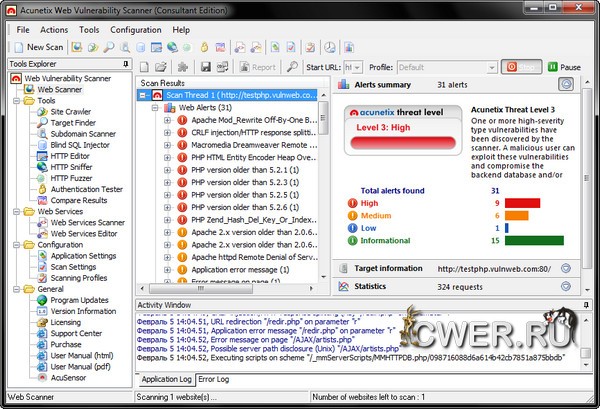 Acunetix Web Vulnerability Scanner 8