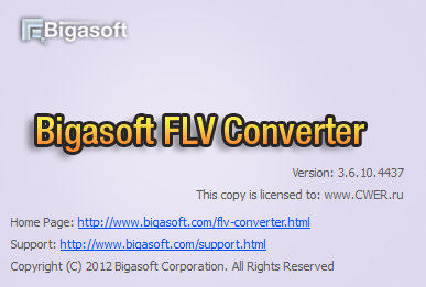 Bigasoft FLV Converter 3.6.10.4437