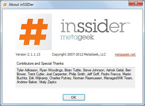 inSSIDer 2.1.1.13