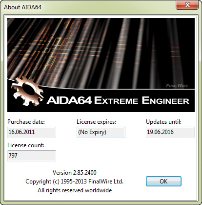 AIDA64 Extreme Engineer Edition 2.85.2400