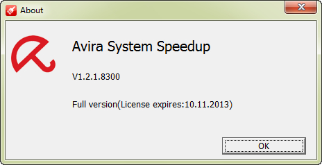 Avira System Speedup 1.2.1.8300