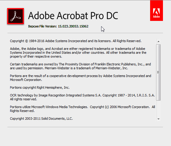 Adobe Acrobat Professional DC 15.023