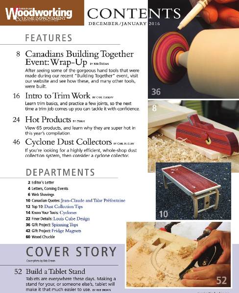 Canadian Woodworking & Home Improvement №99 (December 2015 - January 2016)с