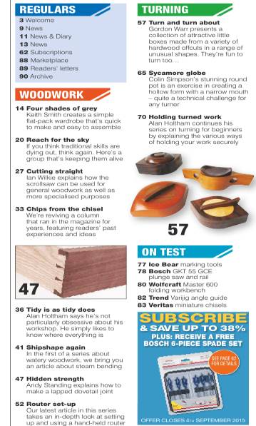 The Woodworker & Woodturner №9 (September 2015)с1