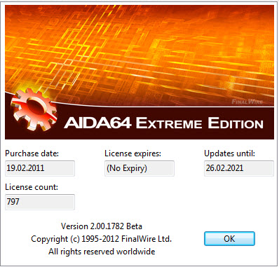 AIDA64 Extreme Edition 2.00.1782 Beta